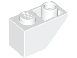 Brick Sloped Inverted 45° 2 x 1 in White