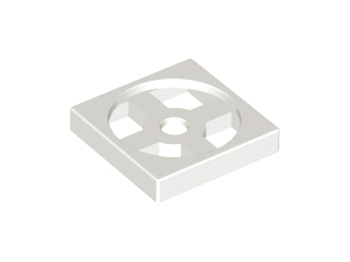 Turntable 2 x 2 Plate, Base in White