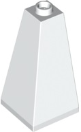 Brick Sloped 75° 2 x 2 x 3 Double Convex in White