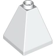 Brick Sloped 75° 2 x 2 x 2 Quadruple Convex in White
