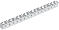 Technic Brick 1 x 16 [15 Pin Holes] in White