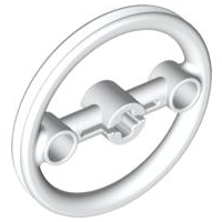 Technic Steering Pulley Large in White