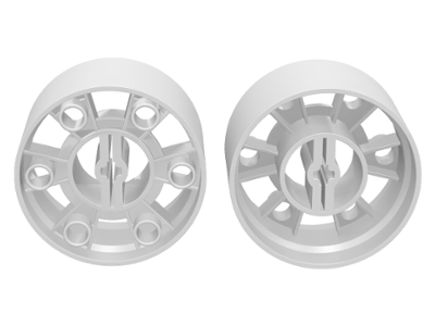 Wheel 24 x 43 Technic in White