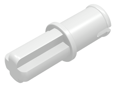 Technic Axle Pin without Friction Ridges Lengthwise in White