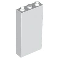 Brick 1 x 3 x 5 without Side Supports in White