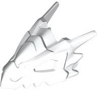 Creature Body Part, Dragon Head Upper Jaw, Hollow Eyes, Spikes in White