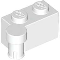 Hinge Brick 1 x 4 [Upper] in White