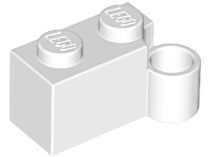 Hinge Brick 1 x 4 [Lower] in White