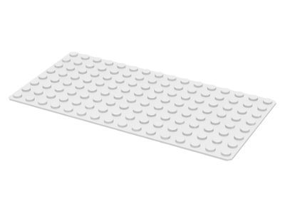 Baseplate 8 x 16 in White