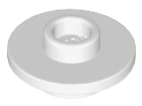 Equipment Cup / Teacup Saucer with Recessed Stud on Top [PLAIN] in White