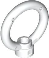Plate Special, 1 x 1 Stud with 3 x 3 Ring on Top in White