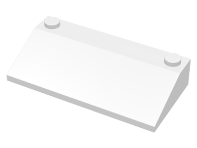 Brick Sloped 33° 3 x 6 in White