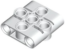 Technic Connector Beam 3 x 3 in White