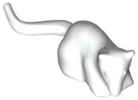 Animal, Rodent, Rat / Mouse [Plain] in White