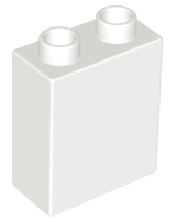Duplo Brick 1 x 2 x 2 in White