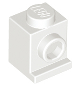 Brick Special 1 x 1 with Headlight in White