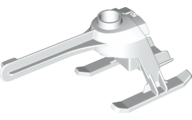 Helicopter Tail and Landing Gear in White