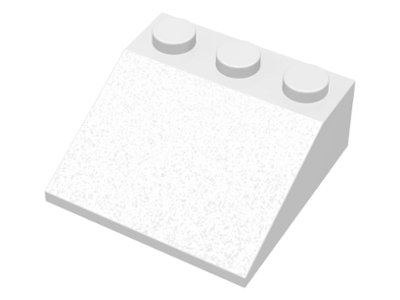 Brick Sloped 33° 3 x 3 in White