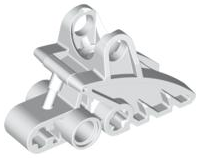 Large Figure Foot, with Ball Joint Socket 2 x 3 x 5 in White