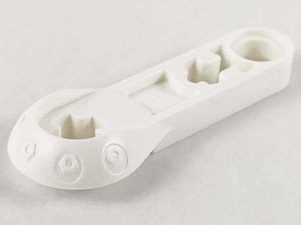 Technic Rotation Joint [Half-Ball 3L Thin Beam] in White