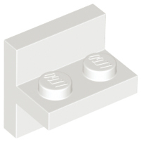 Bracket 2 x 2 with 1 x 2 Vertical Studs in White