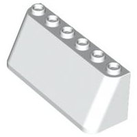 Windscreen 2 x 6 x 2, Wide Top in White