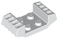 Plate Special 2 x 2 with Grills in White
