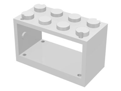 String Reel 2 x 4 x 2 Holder With Closed Studs in White