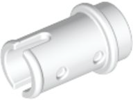 Technic Pin 1/2 without Friction Ridges in White