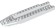 Brick Wedged, Sloped Inverted 16 x 4 x 1 1/3 Cockpit in White