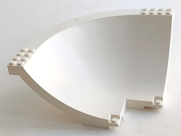 Sports Arena Section / Snowboard Ramp Corner in White