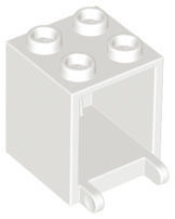 Box 2 x 2 x 2 [Hollow Studs] in White