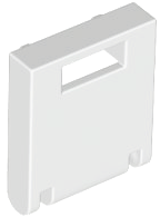 Box 2 x 2 x 2 Door with Slot in White