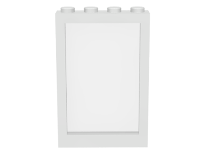 Window 1 x 4 x 5 with Fixed Glass in White