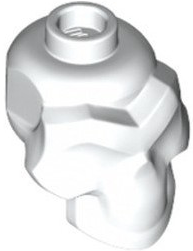 Minifig Head Special, Skull [Plain] in White