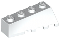 Brick Wedged, Sloped 45° 4 x 2 Left in White