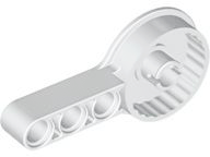 Technic Rotation Joint Disk with Pin and 3L Beam Thick in White