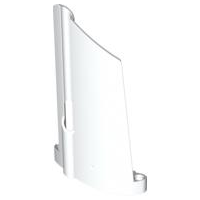 Technic Panel Fairing #20 Large Long, Small Hole, Side A in White