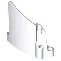 Technic Panel Fairing #22 Large Short, Small Hole, Side A in White