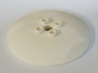 Dish 6 x 6 Inverted (Radar) with Hollow Studs in White