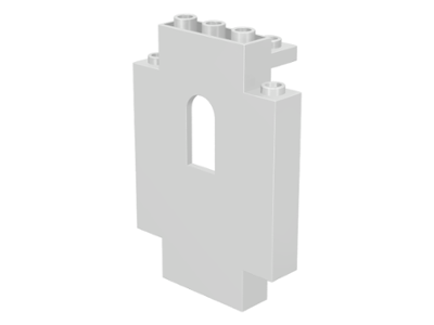 Panel 2 x 5 x 6 Wall with Arched Window in White