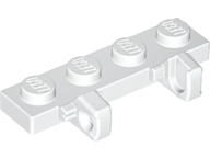 Hinge Plate 1 x 4 Locking Dual 1 Finger in White