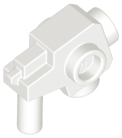 Weapon Gun / Blaster with Studs on Side in White