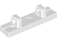 Hinge Tile 1 x 4 Locking Dual 1 Fingers on Top [4 Locking Ridges] in White