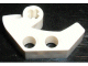 Technic Axle and Pin Connector 2 x 4 Double Sloped in White