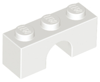 Brick Arch 1 x 3 in White