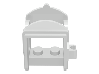Animal / Creature Accessory, Saddle [One Clip] in White