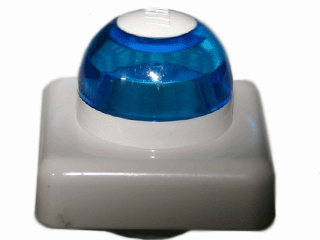 Primo Vehicle Siren with Trans-Dark Blue Light in White