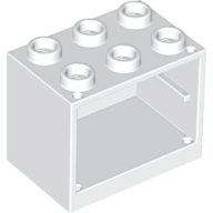 Cupboard 2 x 3 x 2 with Hollow Studs in White