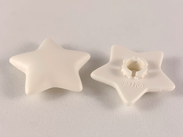 Clikits Icon, Star 2 x 2 Large with Pin in White